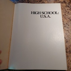 High School : U.S.A. by Jim Richardson 1979 1st Print St. Martin’s Press Softcov