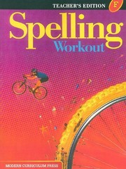 Spelling Workout: Level F, Teacher Edition