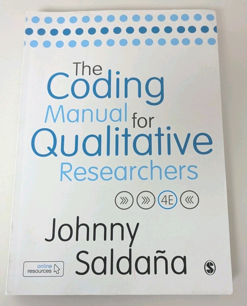 The Coding Manual for Qualitative Researchers by Johnny Saldana, 2021