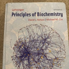 Lehninger Principles of Biochemistry Sixth Edition Nelson Cox Hardcover Textbook