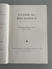 Classical Mechanics. Herbert Goldstein, Ph.D. 1959 hardcover [physics]