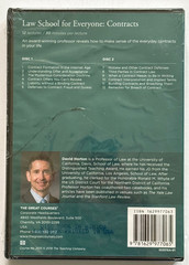 Great Courses : Law School for Everyone Contracts by Horton Book & DVDs 2019 NEW