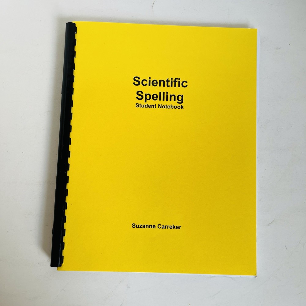 Scientific Spelling Student Notebook Suzanne Carreker Neuhaus Dyslexia Unused