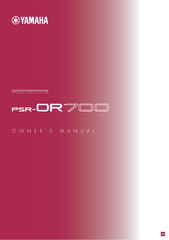 Yamaha PSR-OR700 Instruction Manual: 196 Pages & Protective Covers!