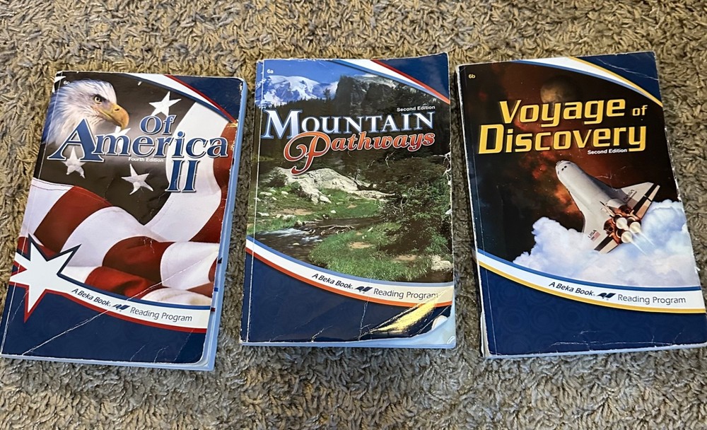 ABeka Books Reading Program 6th grade Mountain Pathways, Voyage of Discovery…