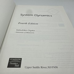 SYSTEM DYNAMICS – Katsuhiko Ogata 4th Ed Hardcover Engineering Textbook (2004)