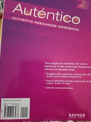 Autentico 2018 Authentic Resources Workbook Level 2 by Prentice-Hall Staff…