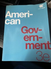 OpenStax American Government 3e Textbook 3rd Edition Paperback 9781711493954