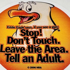NRA Eddie Eagle Gun Safety Stickers Lot Of 25 2006 3″ Round Instructor Teacher