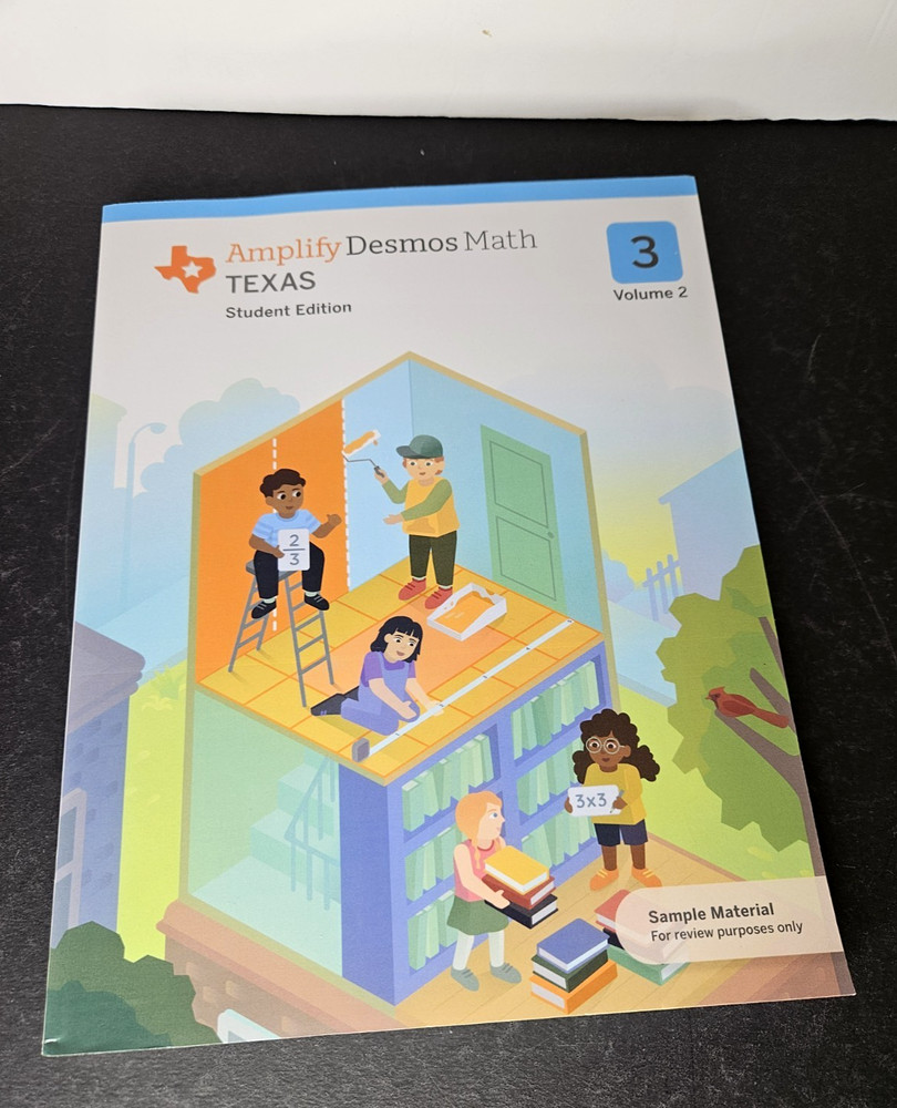 AMPLIFY DESMOS MATH – Grade 3 Student Ed, Vol 2 Mathematics, 2023 PB, TEXAS