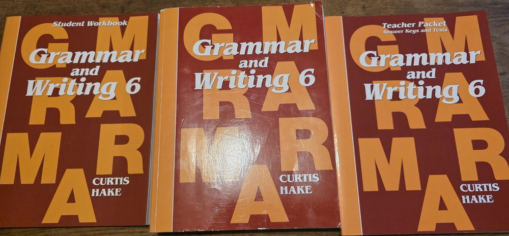 Grammar and Writing 6 *Complete set* clean pages