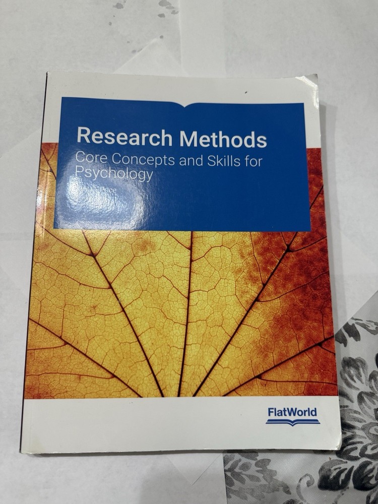 Research Methods in Psychology, Core Concepts and Skills For Psychology