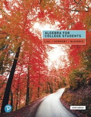 Algebra for College Students (9th Edition) – Hardcover – VERY GOOD