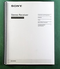 Sony STR-DH190 Instruction Manual: 44 Pages & Protective Covers!