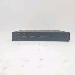 Fundamentals of Marketing by William J. Stanton 3rd Edition 1971 Hardcover Book