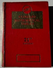 CRC Standard Mathematical Tables 21st Edition Hardcover