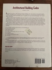 Architectural Building Codes: A Graphic Reference, Scott, James G., 978047128655