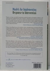MODELS FOR IMPLEMENTING RESPONSE TO INTERVENTION Edited by Edwards S. Shapiro