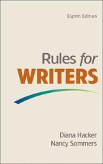 Rules for Writers – Spiral-bound By Hacker, Diana – VERY GOOD