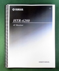Yamaha HTR-6280 Instruction Manual: 102 Pages & Protective Covers!