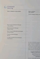 Mind on Statistics Custom Edition Utts Heckard Cengage Learning Textbook