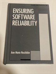 Ensuring Software Reliability by Ann Marie Neufelder (Hardcover, 1993)