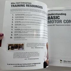 Mike Holt’s Understanding Basic Motor Controls Textbook With Tests /Answer Key
