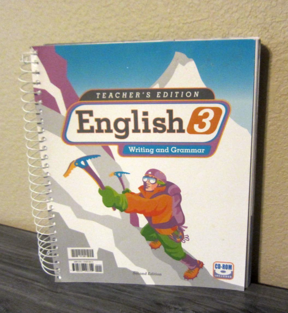 Bob Jones University BJU English 3 Teacher’s Edition Writing and Grammar with CD
