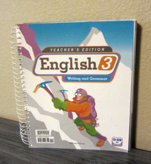Bob Jones University BJU English 3 Teacher’s Edition Writing and Grammar with CD