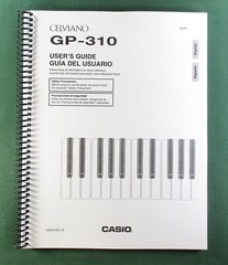 Casio GP-310 Instruction Manual: 79 Pages Coil Bound & Protective Covers!