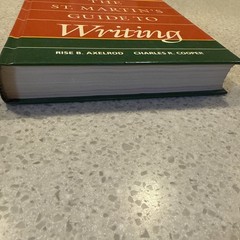 The St. Martin’s Guide to Writing by Charles R. Cooper and Rise B. Axelord…