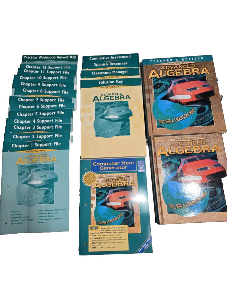 Advanced Algebra (Prentice Hall Tools for a Changing World)COMPLETE SET OPEN BOX