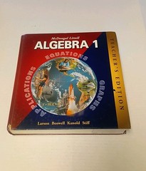 McDougal Littell Algebra 1, Teacher’s Edition