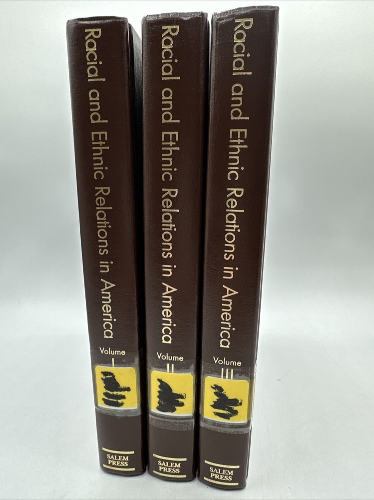 Racial And Ethnic Relations In America 3 Volume Set Rare 2000 Salem Press Inc HC