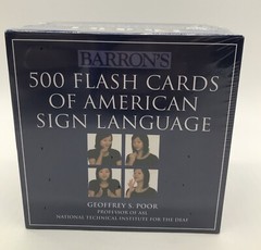 Barron’s 500 Flash Cards of American Sign Language (Cards)-Sealed