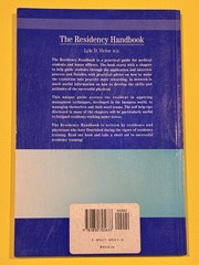 The Residency Handbook by Lyle Victor M.D.