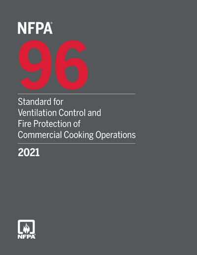 NFPA 96 Standard for Ventilation Control & Fire Protection USA STOCK