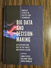 Anna Visvizi Big Data and Decision-Making (Hardback)