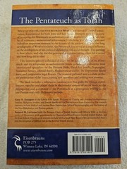 Pentateuch As Torah : New Models for Understanding Its Promulgation and Acceptan