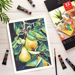 2 Pack Watercolor Sketchbook 32 Sheets Each 9×12 Inch 140lb 300gsm Art Pad
