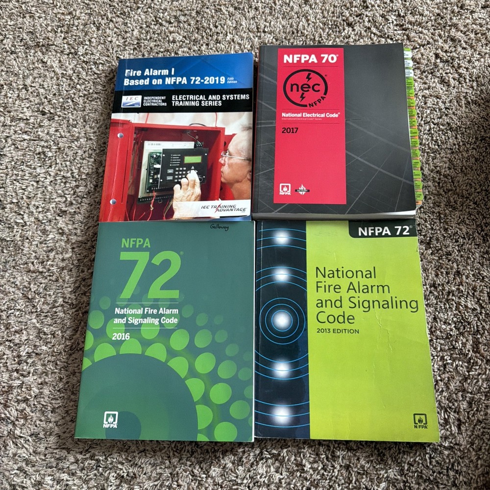 NFPA 70 National Electrical Code NFPA National Fire Alarm Lot 4 2013, 16-17’ 19’