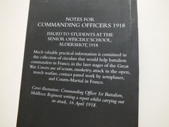 Notes for Commanding Officers: Senior Officers School, Aldershot 1918 *Reprint*