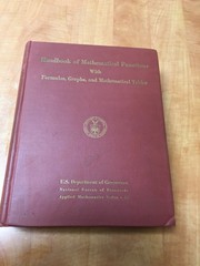 Handbook of Mathematical Functions W/Formulas, Graphs & Mathematical Tables 1966
