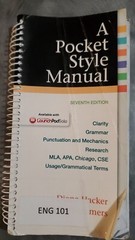 A Pocket Style Manual Seventh Edition Spiral Bound Writing Reference Guide Book
