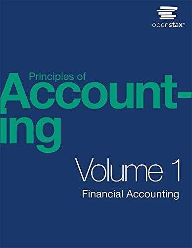 Principles of Accounting, Volume 1: – Hardcover, by OpenStax – Acceptable