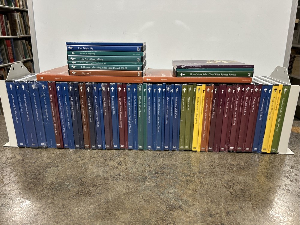 The Great Courses LOT of 32 Complete Sets of Books/DVDs/CDs (Most are Brand New)