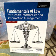 AHIMA Fundamentals of Law for Health Informatics & Info Mgmt 3rd Ed Brodnik