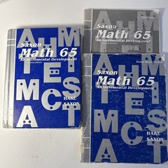 Saxon 65 Math SET (2nd Edition)65 Textbook, Answer Key & Test Forms (cover Wear)