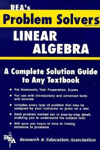 Linear Algebra Problem Solver by The Editors of Rea: Used