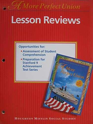 A More Perfect Union Lesson Reviews – Paperback, by N/A – Very Good